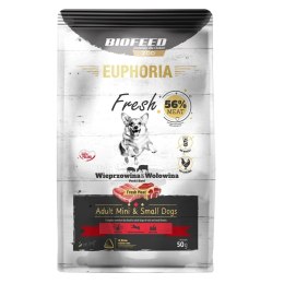 BIOFEED BIOFEED Euphoria fresh meat Adult Wieprz/Wołow XS/S 50gr