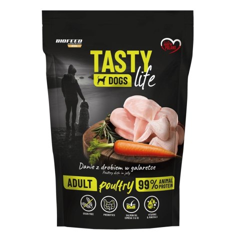 BIOFEED BIOFEED Tasty dog life drób 90% saszetka 500g