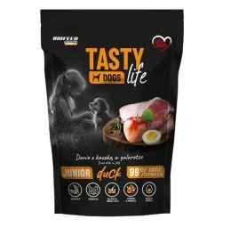 BIOFEED BIOFEED Tasty dog life junior kaczka 90% saszetka 500g