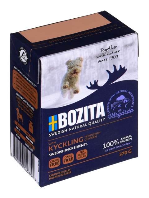 BOZITA BOZITA Mięsne kawałki z kurczakiem w galaretce 370g
