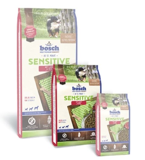 Bosch BOSCH Sensitive Lamb & Rice - karma dla psów z wrażliwym żołądkiem z jagnięciną i ryżem 3kg