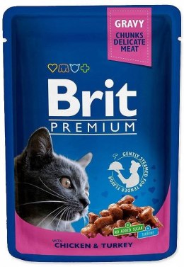 Brit BR.CAT POUCHES CHICKEN&TURKEY - mokra karma dla kota - 100g