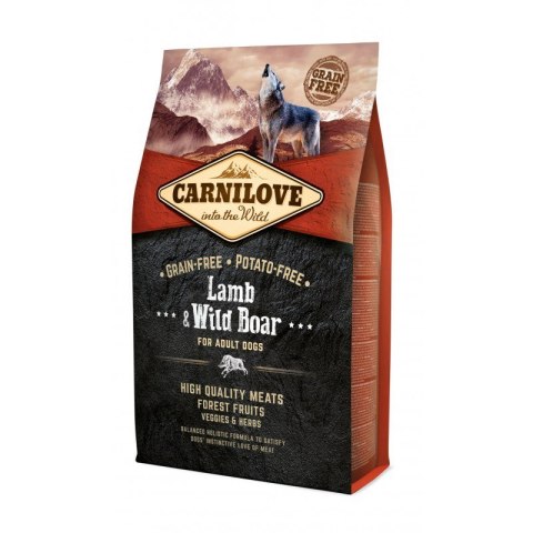 CARNILOVE CARNILOVE Lamb & Wild Boar for Adult - sucha karma dla psa - 4 kg