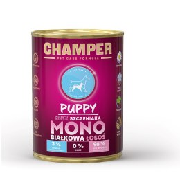 CHAMPER CHAMPER PUPPY MONOBIAŁKOWA łosoś mokra karma dla psa 400 g