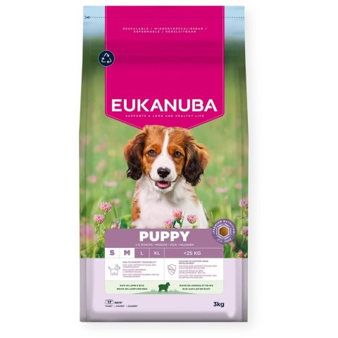 EUKANUBA EUKANUBA Puppy&Junior Small/Medium Lamb & Rice 3kg
