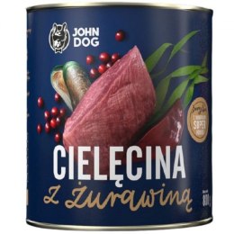 JOHN DOG JOHN DOG Berry Adult Cielęcina z żurawiną - mokra karma dla psa - 6 x 800 g