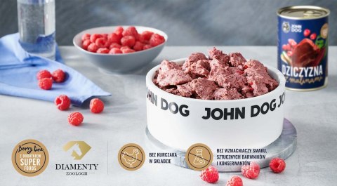 JOHN DOG JOHN DOG Berry Adult Dziczyzna z malinami - mokra karma dla psa - 800 g