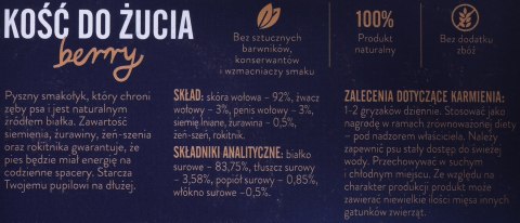 JOHN DOG JOHN DOG Kość do żucia Berry z żurawiną - gryzak dla psa - 12 cm