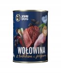 JOHN DOG John Dog BERRY wołowina i królik z jeżynami400g*6