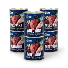 JOHN DOG John Dog BERRY wołowina i królik z jeżynami400g*6