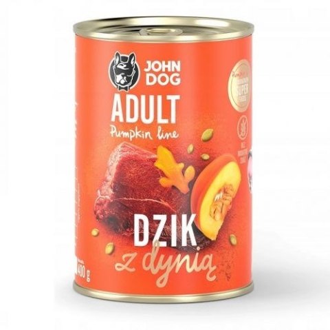 JOHN DOG John Dog PUMPKIN Adult dzik z dynią 400g