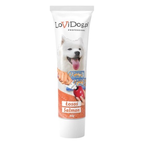 LoviDog LoviDog łosoś pasta smakowa dla psa 90g LoviDog LoviDog łosoś pasta smakowa dla psa 90g