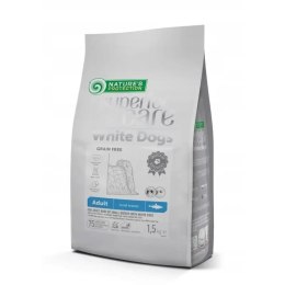 NATURE'S PROTECTION Nature's Protection White Dogs Herring Adult Small Breeds 1,5kg