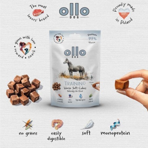 OLLO Ollo Air Dried Horse Cubes dla psa 80g