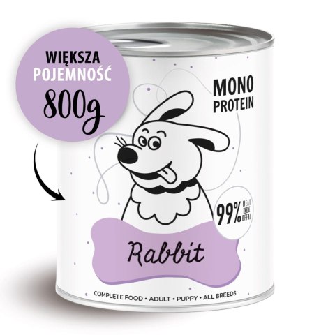 PAKA ZWIERZAKA Paka Zwierzaka Pepe Rabbit 99% królik 800g