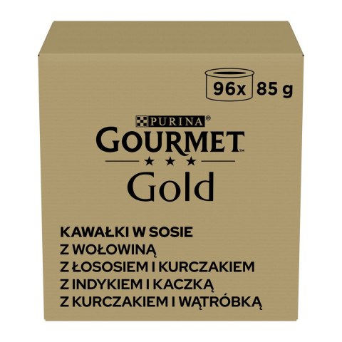 PURINA NESTLE PURINA GOURMET GOLD Kawałki w sosie 96x85g