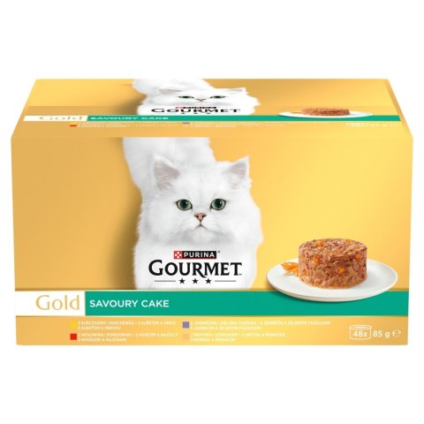 PURINA NESTLE PURINA GOURMET GOLD Savoury Cake Mix Smaków 48x85g