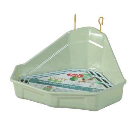 ZOLUX ZOLUX Toaleta narożna dla królika i kawii COSY zielona