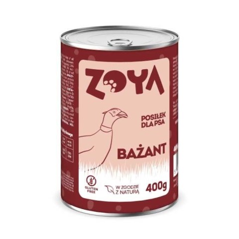 ZOYA ZOYA PUSZKA BAŻANT mokra karma dla psa 400G